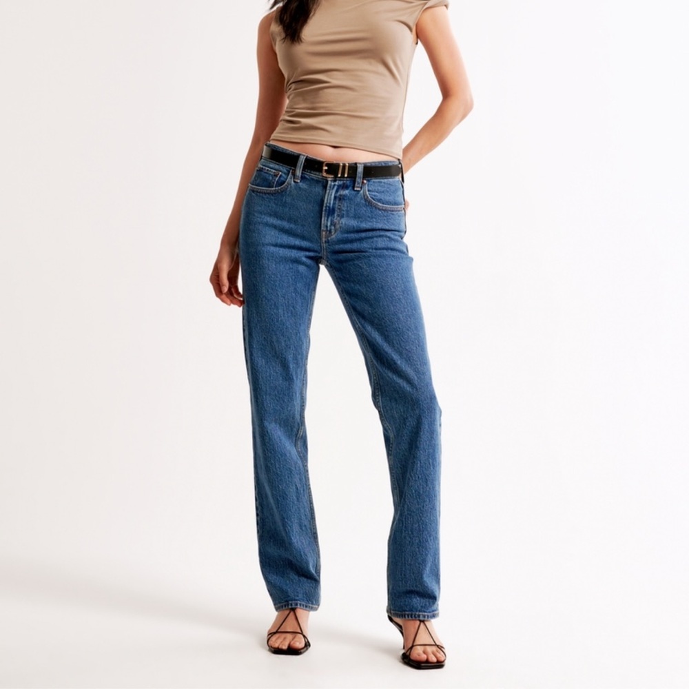 Abercrombie & Fitch 90s Straight Mid Rise